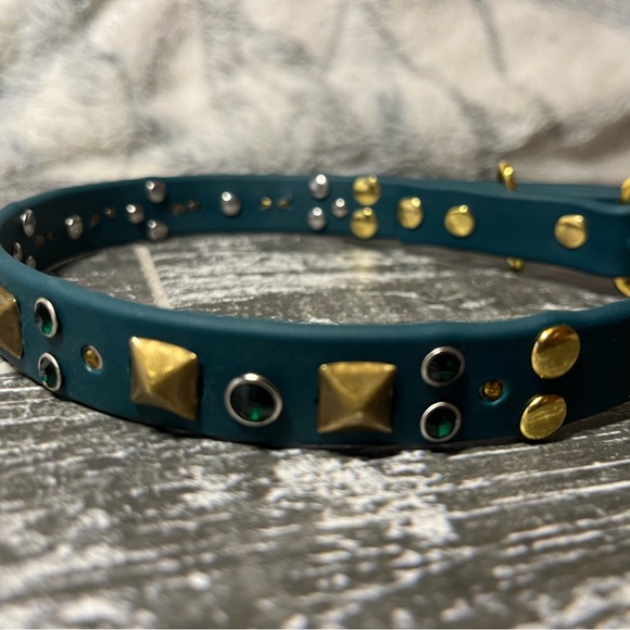 Crystal gem biothane handmade dog collar - Picture 1 of 9